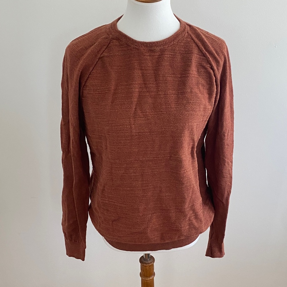 J. Crew Women's Scoopneck Sweater in Rust